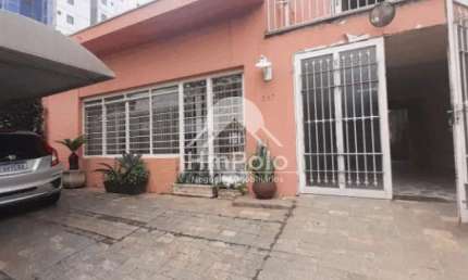 EXCELENTE CASA COMERCIAL PARA LOCAÇÃO E VENDA NO CORAÇÃO DO CAMBUI, E CAMPINAS/SP, COM FÁCIL ACESSO AO CENTRO, VIA NORTE SUL E ACESSO PARA RODOVIAS