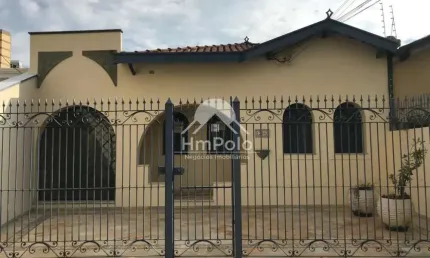 CASA COMERCIAL COM 3 SALAS E 2 VAGAS DE GARAGEM PARA LOCAÇÃO EM BOTAFOGO - CAMPINAS / SP