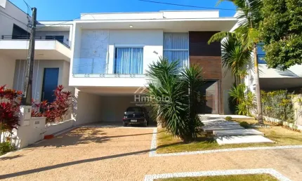 Casa sobrado em condomínio à venda com 4 suítes, 4 vagas de garagem e piscina no Swiss Park em Campinas - São Paulo