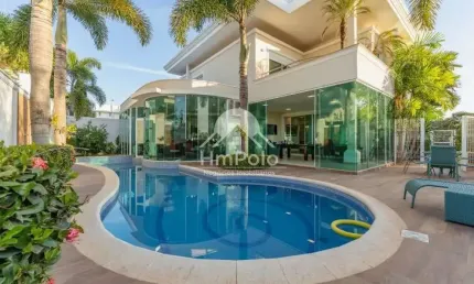Casa com 4 suítes 6 banheiros 6 vagas a venda no Alphaville Dom Pedro em Campinas-SP
