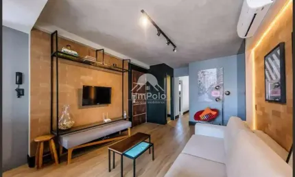 Apartamento mobiliado com 1 suíte 2 banheiros 1 vaga a venda no cambuí em campinas-sp