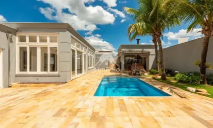 Casa térrea mobiliada com 4 quartos 2 suítes 4 banheiros 4 vagas para venda ou locação no alphaville em campinas/sp