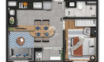 Apartamento lançamento à venda no Residencial Mansões no Mansões Santo Antônio em Campinas, São Paulo