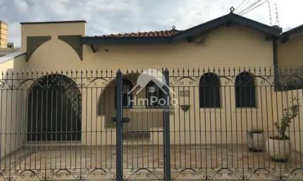 CASA COMERCIAL COM 3 SALAS E 2 VAGAS DE GARAGEM PARA LOCAÇÃO EM BOTAFOGO - CAMPINAS / SP