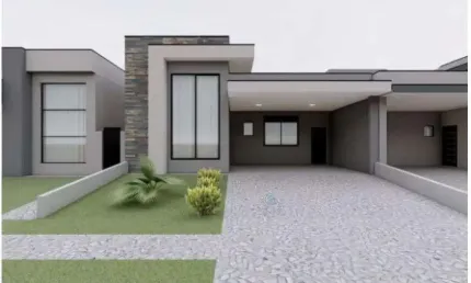 CASA TÉRREA EM CONSTRUÇÃO COM 3 SUÍTES À VENDA EM CONDOMÍNIO DE PAULÍNIA/SP.