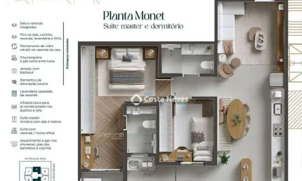 Apartamento com 2 dormitórios à venda, 75 m² por r$ 890.253 - vila adyana - são josé dos campos/sp