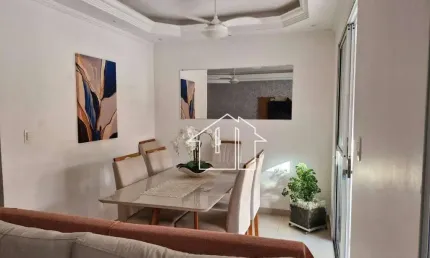 Linda Casa para venda no Villa Branca em condomínio fechado com piscina, 120m², 3 dorms, sendo 1 suíte, 3 vagas