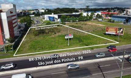 Terreno à venda na Rodovia BR-376, 1025, Águas Belas, São José dos Pinhais, 5920 m2 por R$ 11.000.000