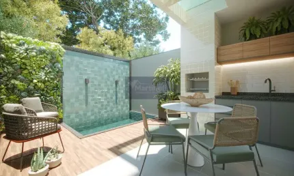 Casa em Condomínio à Venda em Itanhaém-SP, Bairro Suarão: 2 Quartos, 2 Suítes, 1 Sala, 3 Banheiros, 1 Vaga, 69,68m².