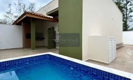 Casa em condomínio fechado com 2 quartos à venda no bopiranga, itanhaém  por r$ 330.000