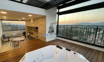 Cobertura duplex a venda no condomínio alpha park em alphaville - sp