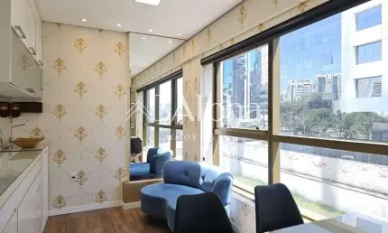 Sala comercial mobiliada para locação e venda no Edifício New Worker Tower em Alphaville - SP