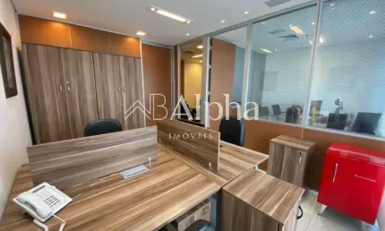 Sala comercial mobiliada a venda no edifício alpha square em alphaville - sp