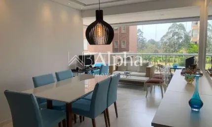 Apartamento mobiliado para venda e locação no condomínio boulervad tamboré em santana de parnaíba - sp