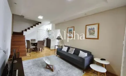 Apartamento mobiliado para locação no Condomínio Le Bougainville em Alphaville - SP