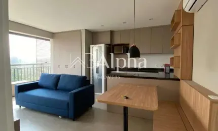 Apartamento mobiliado para locação no Condomínio Fiori em Alphaville - SP