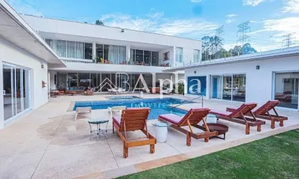 Mansão mobiliada  a venda no residencial tamboré 1 em barueri - sp