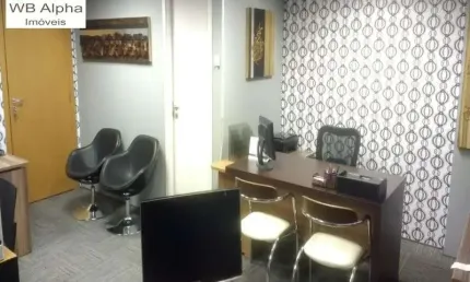 Sala comercial mobiliada no edifício office grajaú em alphaville - sp