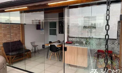 Cobertura para Venda em Santo André, Jardim Cristiane, 2 dormitórios, 2 banheiros, 1 vaga