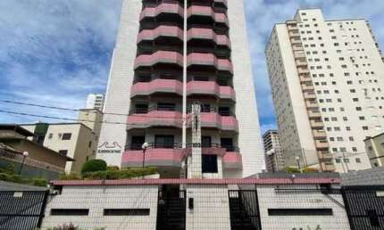 Apartamento para Venda em Praia Grande, Aviação, 1 dormitório, 1 suíte, 1 banheiro, 2 vagas