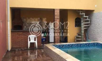 Casa para Venda em Mongaguá, Balneário Agenor de Campos, 2 dormitórios, 1 suíte, 3 banheiros, 4 vagas