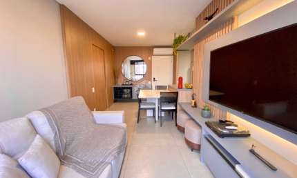 Apartamento no Atlantique Residence no Estreito, mobiliado com 2 quartos sendo 1 suíte