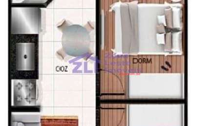 Apartamento com 2 dormitórios à venda, 37 m² por R$ 220.000,00 - Jardim Nordeste - São Paulo/SP