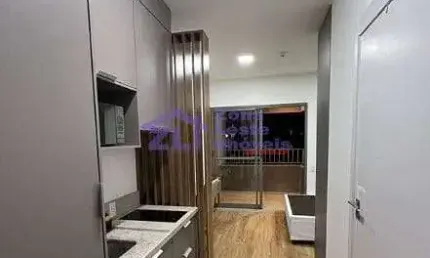 Apartamento com 1 dormitório para alugar, 27 m² na  Chácara Seis de Outubro - São Paulo/SP