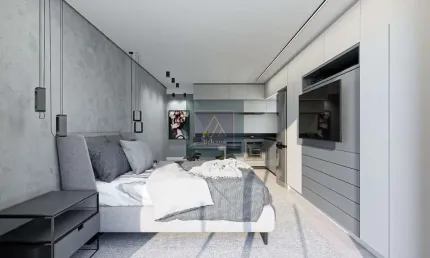 CABRAL - Studio com 24m². Sacada com churrasqueira. Face Norte. ENTREGA em Agosto/25