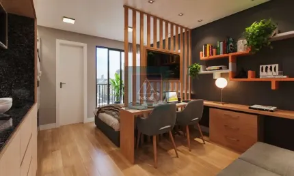 Studio à venda no bacacheri – próximo à base aérea. ideal para morar ou investir   . entrega 09/27.