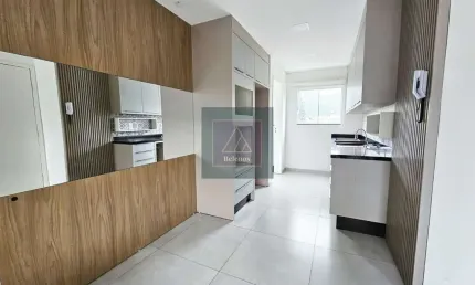 Apartamento semi mobiliado - bairro iririú joinville - 3 quartos. 1 vaga. 62m² face norte.