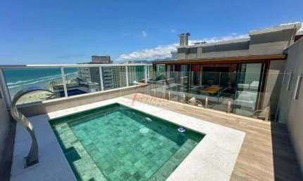Cobertura Duplex com 3 dormitórios sendo 2 suítes  climaizada  com vista mar em Praia Grande/SP