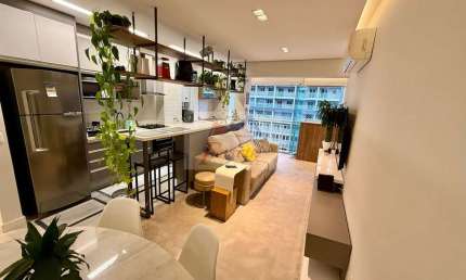 Apartamento com 1 dormitório ao lado da UNIFESP  em Vila Matias, Santos/SP