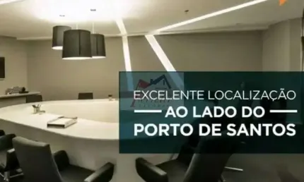 Sala-comercial-Em-edificio-para-Aluguel-em-Valongo-Santos-SP