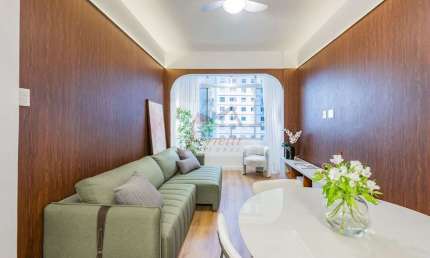 Apartamento com 2 dormitórios mobiliado e decorado à venda em José Menino, Santos/SP