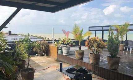Cobertura de 2 Pisos com 455 mts2 , 4 Suites,na Praia de Cabo Branco, João Pessoa