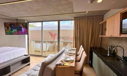 Vende-se flat mobiliado, pronto para rentabilizar na beira-mar do Cabo Branco