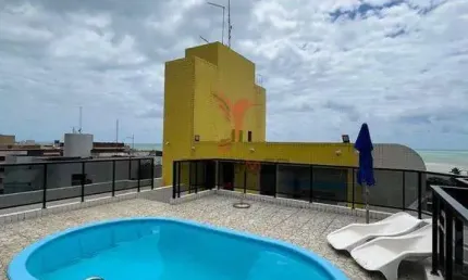 Vende-se apartamento com varanda gourmet, vista mar,na melhor localização de tambau