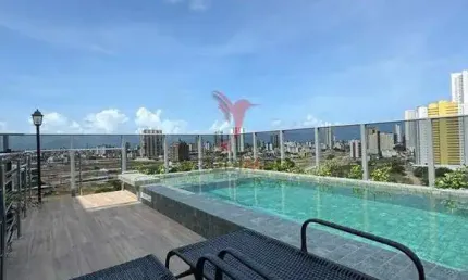 Apartamento de 2 quartos, sacada,novo á venda no Bairro Aeroclube,. João Pessoa