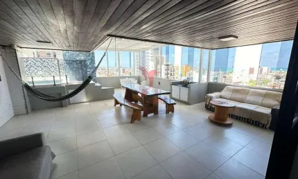 Linda cobertura.com vista mar, piscina no terraço,no Bessa