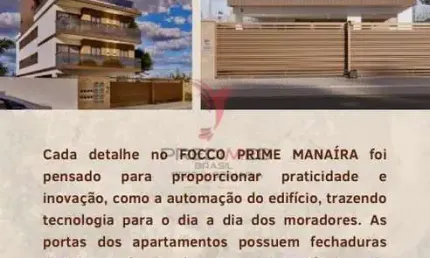 Apartamento de 3 Quartos, novo à venda na Praia de Manaíra