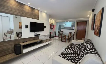Apartamento maravilhoso em manaíra em andar alto com vista mar e mobiliado