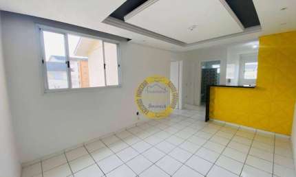 Apartamento Ed Colonia Paraiso 2 com 2 dormitórios para alugar, 50 m² por R$ 1.374/mês - Parque dos Ipês - São José dos Campos/SP