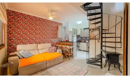 Casa em condomínio fechado com 2 quartos à venda na Avenida Outeiro, 83, Partenon, Porto Alegre por R$ 335.000