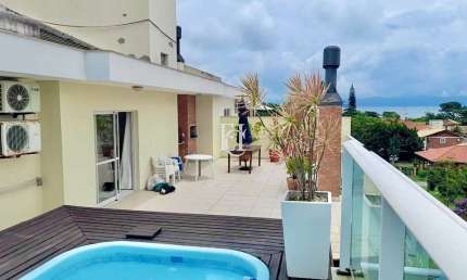 Cobertura Linear com Vista Mar e Piscina Privativa a 90 metros da Praia da Cachoeira do Bom Jesus