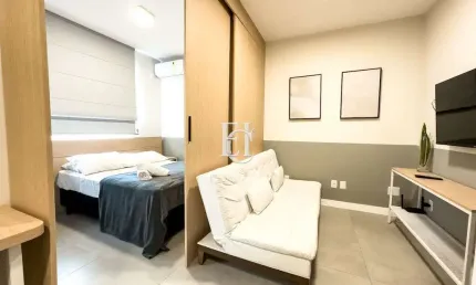 Excelente oportunidade de investimento: studio mobiliado à venda no centro de florianópolis/sc