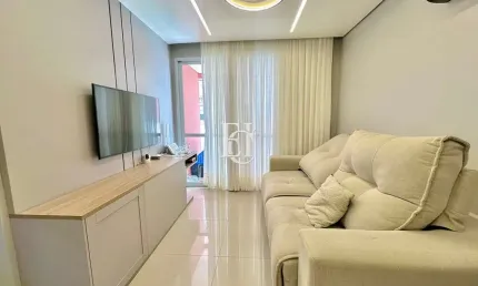 Amplo apartamento com terraço e mobiliado em Barreiros – Conforto e estrutura completa para viver bem