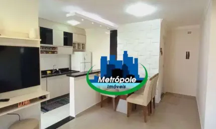 Apartamento com 2 dormitórios à venda, 49 m² por r$ 245.000,00 - parque industrial cumbica - guarulhos/sp