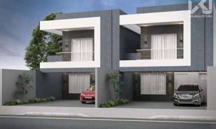 Este lindo Sobrado com 3 dormitórios à venda, 153 m² por R$ 890.000 - Paraíso tropical - Cascavel/PR