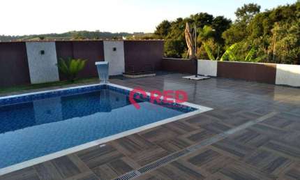 Chácara com 4 quartos para alugar, 2500 m² por R$ 9.880/mês - Condomínio Village da Serra - Araçoiaba da Serra/SP